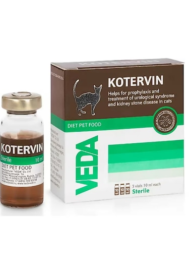 Veda Kotervin Kedi Strüvit Ve Sistit Destek Solüsyonu 3x10 Ml