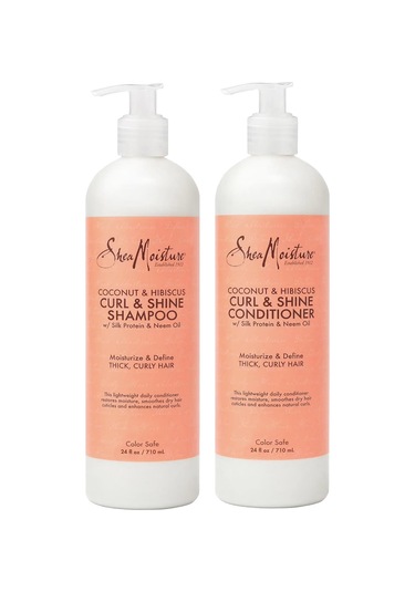 Shea Moisture Coconut & Hibiscus Şampuan Ve Saç Kremi Set 2x710ml Tüm Saç Tipleri