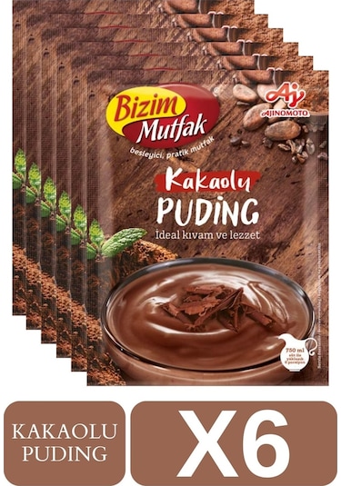 Bizim Mutfak Kakaolu Puding 6 x 143 G