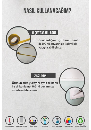 Cam Yönlendirme Levhası Sigara İçilmez 30cm X 40cm