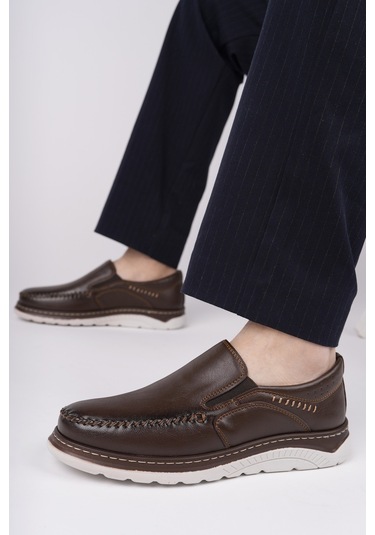 Muggo Robby Slip-on Bağcıksız Erkek Günlük Casual Ayakkabı Kahverengi Muggo Robby Slip-on Bağcıksız Erkek Günlük Casual Ayakkabı Kahverengi