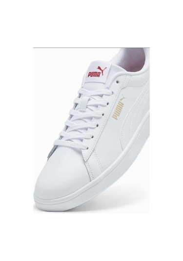 Puma Smash 3.0 L Unisex  Beyaz / Kırmızı Sneaker
