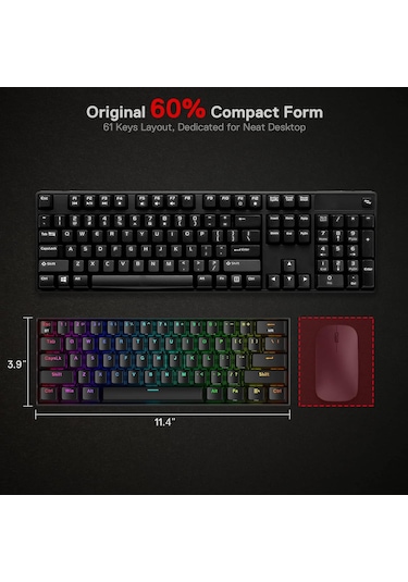 Redragon K530 Pro Draconic%60 Bt Türkçe Q Klavye/kablolu / 2,4 Gh