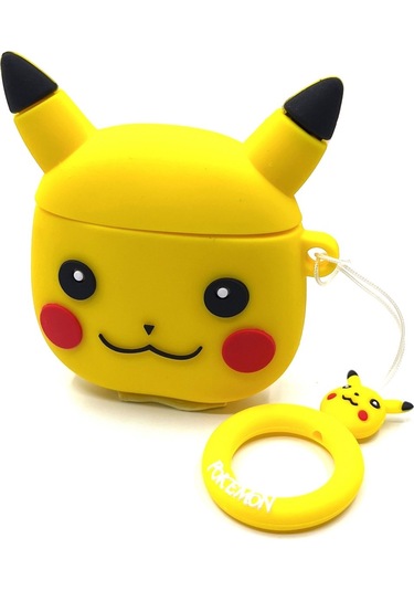 Airpods Pro 3. 2025 Nesil İle Uyumlu Figürlü Kılıf+kanca Sarı