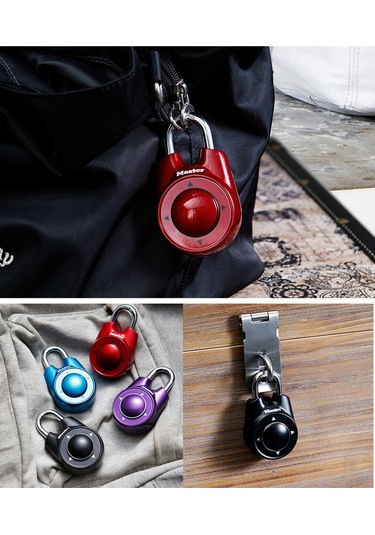 Yuntech01 Master Lock Yönlü Kombinasyon Kilit, Spor Salonu Ve Okul Dolabı Kilitleri İçin Güvenli Koruma, Siyah Siyah