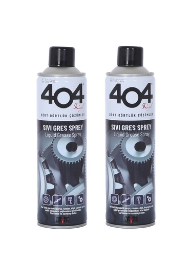 404 Sıvı Gres Yağı Spreyi Zincir Yağlama Spreyi 2 x 400 ML