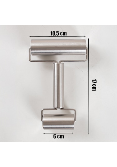 Porsima 226 Çelik Pratik Rulo Pürüzsüz Çift Yönlü Merdane Oklava