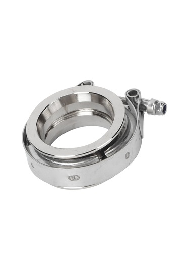 Reedark Otomobil Egzos Borusu 304 Paslanmaz Çelik V Tipi Klips Flanş Seti 2.5 İnç 63mm - Güçlü Bağlantı, Kolay Kurulum, Evrensel Uyum