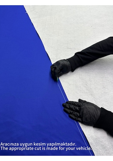 Trıumph Speed Twin Mavi Kumaş Motosiklet Brandası Logo Baskılı Penye Kumaş Motosiklet Branda