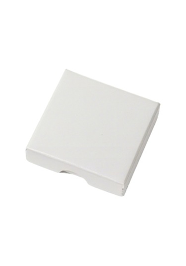 Kangvka Yüksekliği 1.6cm Olan Kapaklı Kutu - Gümüş/altın Takılar İçin Sünger Içili Taşıyıcı 9x9x1.6cm Beyaz