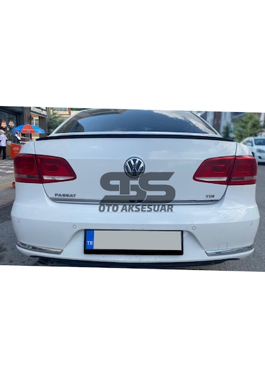 Volkswagen Passat B6 - B7 - B8 Type 2006 - 2020 Uyumlu Bagaj Üstü Spoiler Piano Black