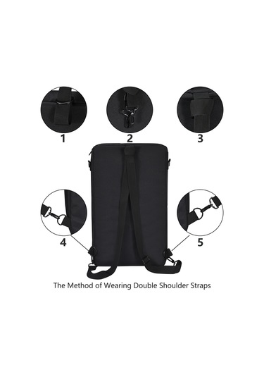 Tenfowee Pioneer Ddj-400 Dj Kontrol Cihazı İçin Çok Amaçlı Taşıma Çantası, Omuz Askılı, Poliester Korumalı Siyah