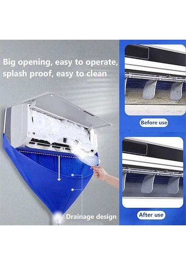 Klima Temizleme Kapağı Fırça Filtre Su Torbası