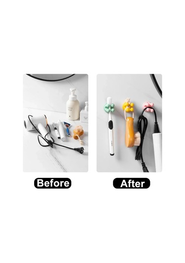 Silikon Diş Fırçası Tutucu Su Geçirmez Yapışkanlı Duvara Monte Asılı Havlu Purple 3pcs Mor