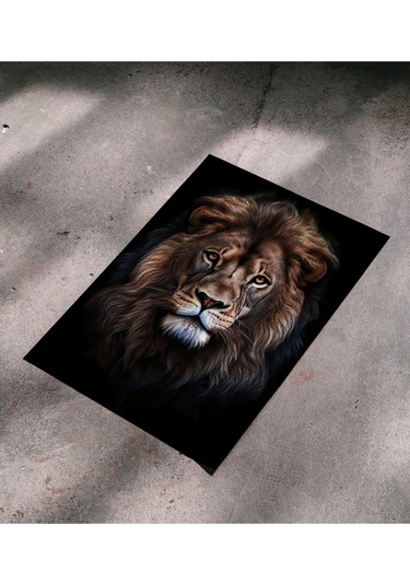 Çerçevesiz Poster - Dijital Baskı - Aslan