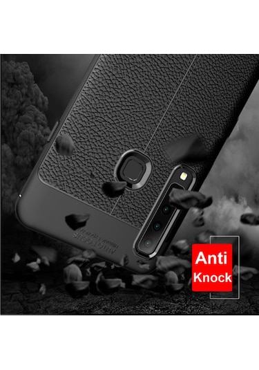 Galaxy A9 2018 Kilif Deri Desenli Kamera Korumali Silikon 493896154