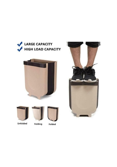 Beyaz Mayitr Mutfak Dolabı Kapı Asılı Çöp Kutusu Çöp Kutusu Katlanabilir Çöp Konteyneri Beyaz