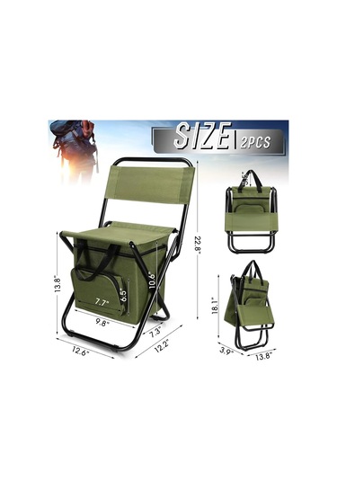 Balıkçı Taburesi Ayrılabilir Taşınabilir Katlanır Sandalye Plaj Kırmızı