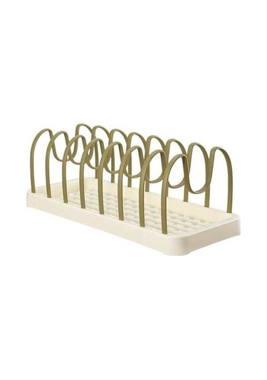 Pazly Yeşil Bulaşıklık Organizatör Çok Fonksiyonlu U Şekli Oluk Tencere Kapağı Drenaj Tutucu Bardak Kurutma Rafı Mutfak Aksesuarları Yeşil