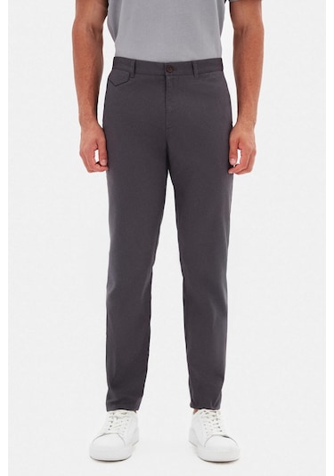 Twn Slim Fit Antrasit Armürlü Chino Pantolon 5ecc3s208232m Antrasit