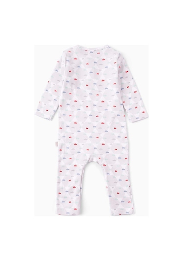 Boumini Bebek Uzun Kollu Çıtçıtlı Tulum Arabalar-gri Gri