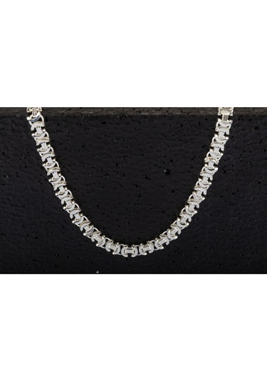 925 Ayar Gümüş Euro Kral Model Zincir Kolye 5,5 Mm
