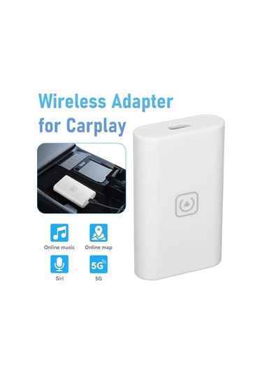Kablosuz Carplay 5.0 Adaptör Dongle Ios Android Araba Otomatik Navigasyon Oynatıcısı+