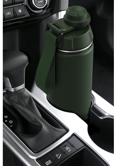 Stevig 1 Hand Leak-proof Sızdırmaz Çelik Termos 500 Ml Green St-208