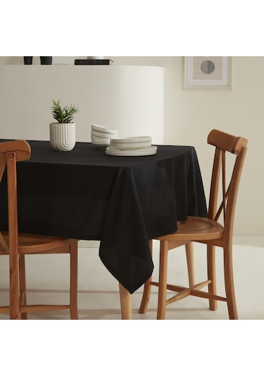 Karaca Home Belle Dertsiz Masa Örtüsü Siyah Siyah