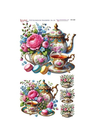 Ütü İle Rub On Transfer Kağıdı 30x50cm Ck430