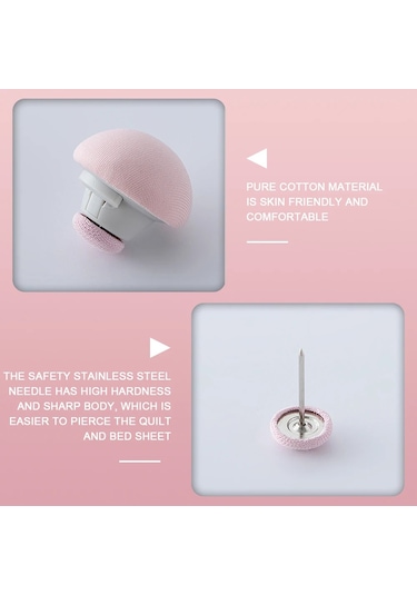 6 Adet Pembe-iskandinav Kapakları Klip Standı Elbise Klipsi 4/6 Adet Battaniye Raptiye Mandal Mantar Yorgan Tutucu Klipler Levha Yatak İçin Kaymaz