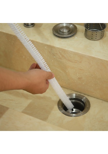 Ximistore9 Esnek Banyo Ve Mutfak Tüplerini Temizleyici Fırça - 71cm Uzunlukta Dayanıklı Demir Ve Pp Tel - Yeşil Yeşil