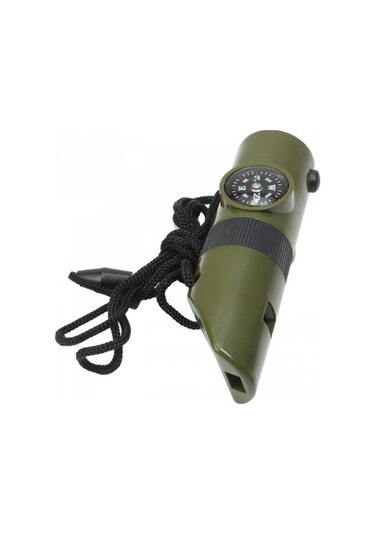 Nikula Çok Fonksiyonlu Askeri Pusula Led Işıklı-Düdük-Termometre