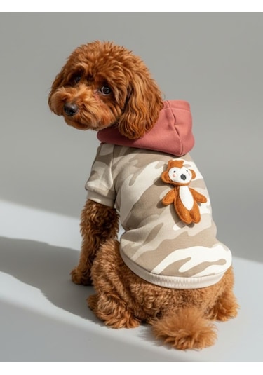Safari Friends Kapüşonlu Köpek Sweatshirt Küçük Irklar
