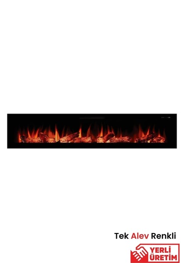 Masta 200 Elektrikli Şömine - Isıtıcısız, Cam Çerçeveli, Tek Renk