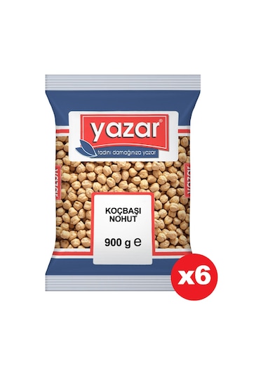 Yazar Koçbaşı Nohut 6 x 900 G