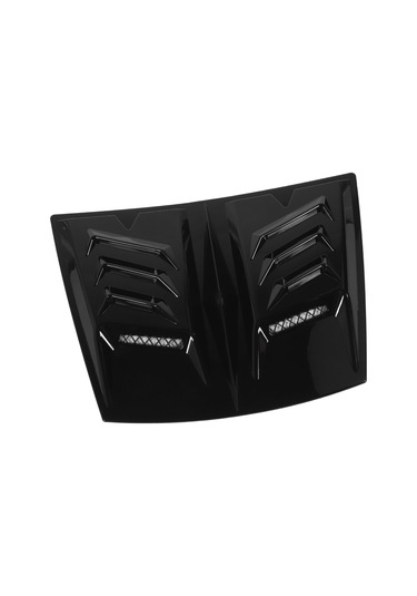 Lemestar Abs Motor Kaputu Havuzlu Vant Çaprazı - Bmw 1 Serisi E90/e91, Audi A3/a6, Benz W117 Uyumlu - Soğutma Artırıcı, Hava Direncini Azaltan, Parlak Siyah Dekoratif Kapak