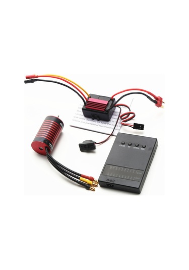 Xiyyadms Gtskytenrc 3200kv Fırçasız Motor Ve 35a Esc Seti, Programlama Kartı Dahil Siyah