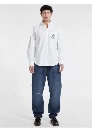 Guess Jeans Erkek Beyaz Regular Fit Gömlek M5yh64whfk1-g011 Beyaz