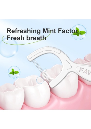 50/100 Adet Nane Diş İpi Çubuğu - Tek Kullanımlık Diş İpi Temizleme Çubuğu - 100pcs 1 Bag