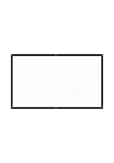 Geeroyoo H60 60 İnç 16:9 Oranlı Dacron Projeksiyon Ekranı - Ev Sineması, Sınıf Ve Konferans İçin İç/dış Mekan Uyumlu Basit Kurulumlu Beyaz Ekran