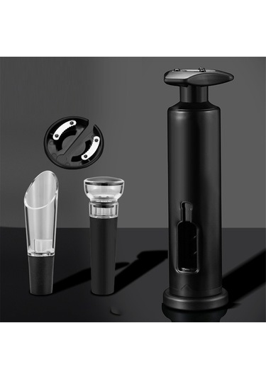 Şarap Şişe Açacağı, Büküm Tipi Şarap Mantar Açacağı, Siyah Siyah