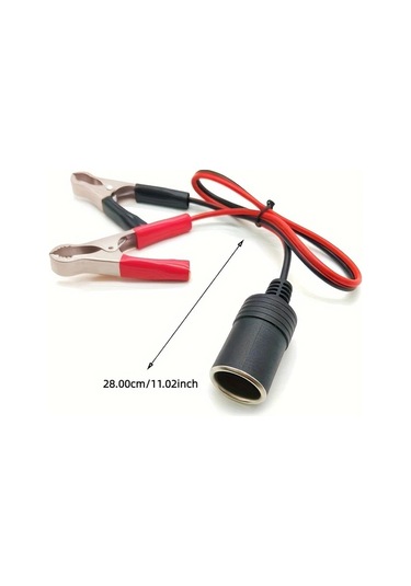 Chuangyinshop 12v 50a Rv Uzatma Kablosu Akü Kelepçeli Araç Soket Adaptörü 1 Adet