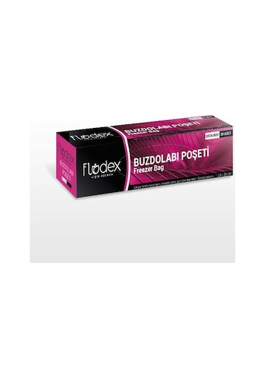 Flodex Buzdolabı Poşeti Orta Boy 20'li 24 x 38 CM