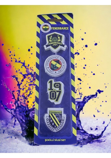 Taraftar 4 Lü Silgi Seti Fenerbahçe Ürün
