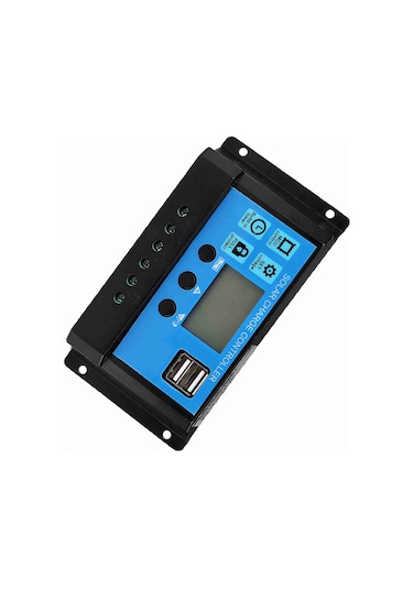 Lemestar Güneş Enerjisi Pwm Kontrolörü 12/24v Otomatik Tanıma, 3a Çift Usb Şarj, 50a, Ekranlı, 3 Aşamalı Yönetim Ve Çoklu Koruma Özellikli