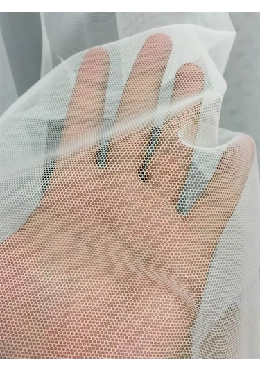 Petek Dokulu Eteği Kurşunlu Grek Tül Perde / Ölçünüze Özel Dikim