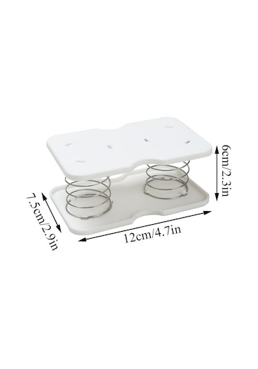 White-1pc Pratik Yaylı Mendil Kutusu Çift Yay İçerir Dayanıklı Ve Yüksek Elastikiyet Alt Kağıdı Kolayca Almanıza Yardımcı Olur