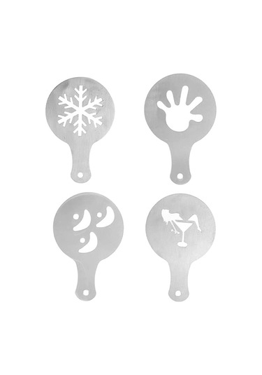 Cappuccino Kalıp / Fantezi Kahve Kalıp / Kahve Kalıp, 4 Paket Style 2 MOr