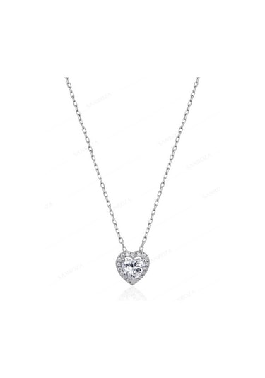 Swarovski Kalp Gümüş Takı Seti